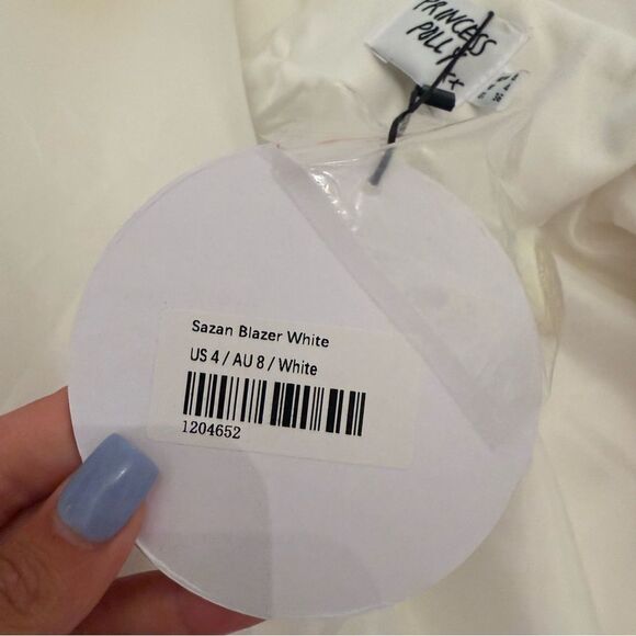 Princess Polly SAZAN BLAZER & SHORTS WHITE - Picture 7 of 10